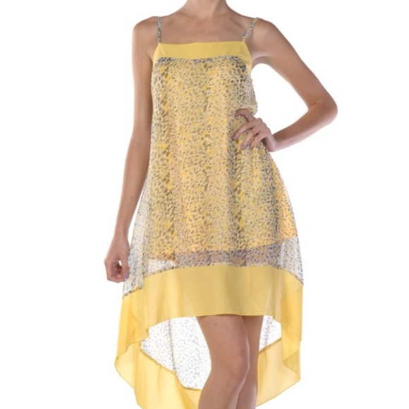 A’Reve Dresses & Skirts - 🌹Yellow Mini Dress high-low Sheer